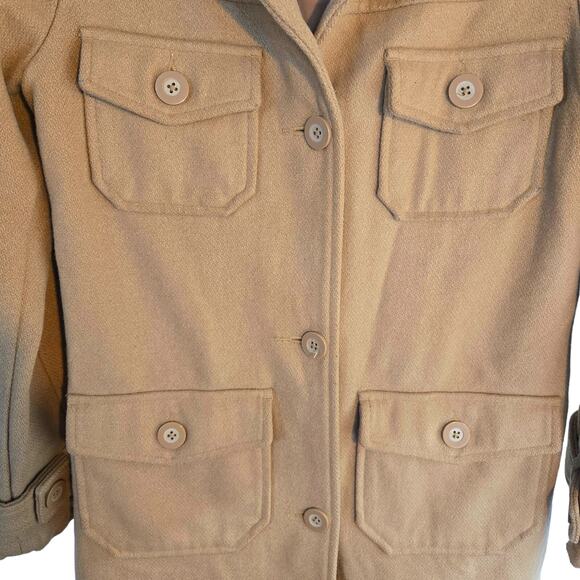 Old Navy Women's Coat Small S Tan Misses Size 4 6 Jacket - Picture 5 of 8